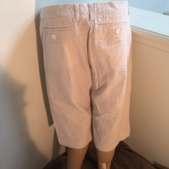 GAP Seersucker Cropped Pant Straight Cut 12 🦋 - Picture 4 of 4